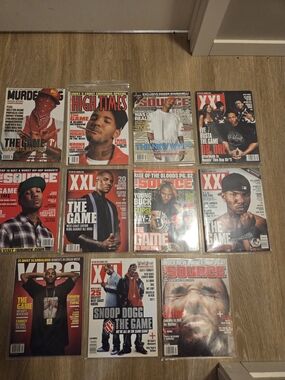 Assorted Hip-Hop Magazine Collection Featuring The Game - Red & Black Covers